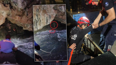 Dalgaların yükselmesiyle kabusu yaşadılar! Film gibi operasyonla kurtarıldılar