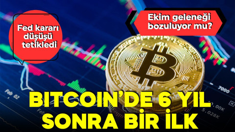 Fed kararı Bitcoin'de düşüşü tetikledi! Bitcoin’de 6 yıl sonra bir ilk! Ekim geleneği bozuluyor mu?
