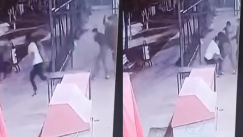 Parkta oturuyorlardı, kabusu yaşadılar! 3 lise öğrencisini dövüp, bıçakladılar: Dehşet anları kamerada