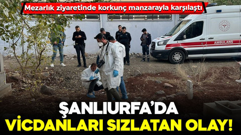 Şanlıurfa’da vicdanları sızlatan olay! Mezarlıkta bebek cesedi bulundu