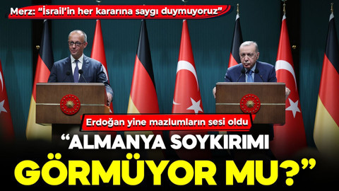 Cumhurbaşkanı Erdoğan yine mazlumların sesi oldu: “Almanya bu soykırımı görmüyor mu?”
