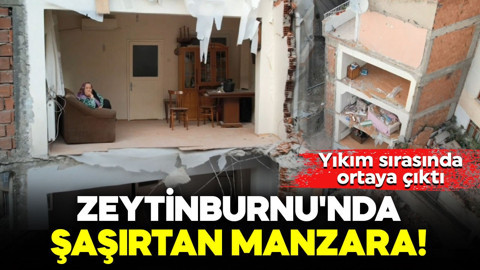 Zeytinburnu'nda şaşırtan manzara! Yıkım sırasında ortaya çıktı