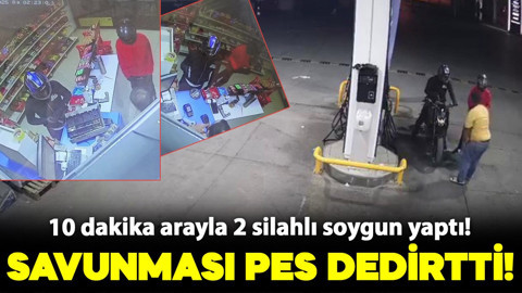 10 dakika arayla 2 silahlı soygun yaptı: Savunması pes dedirtti!