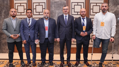 İletişim Başkanı Burhanettin Duran, Gazze'de görev yapan gazetecilerle görüştü