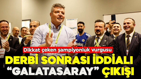 Fenerbahçe yönetiminden Beşiktaş galibiyeti sonrası iddialı Galatasaray çıkışı! Dikkat çeken ‘şampiyonluk’ vurgusu