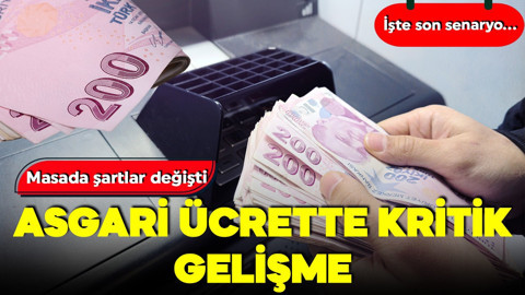 Masada şartlar değişti! Asgari ücrette kritik gelişme: İşte son senaryo