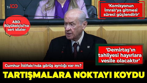 Devlet Bahçeli: Komisyonun İmralı'ya gitmesi süreci güçlendirir, MHP bu heyete katılmaya hazırdır