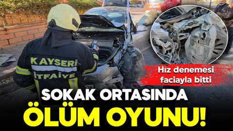 Sokak ortasında ölüm oyunu! Hız denemesi faciayla bitti
