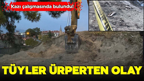 Tüyler ürperten olay! Kazı çalışmasında insan kemikleri bulundu