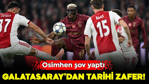 Osimhen şov yaptı! Galatasaray'dan tarihi zafer