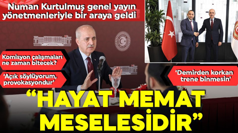 TBMM Başkanı Numan Kurtulmuş genel yayın yönetmenleri ile bir araya geldi! 'Terörsüz Türkiye hayat memat meselesidir'