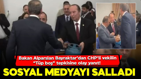 Bakan Alparslan Bayraktar’dan CHP’li vekilin “Tüp boş” tepkisine olay yanıt! Sosyal medyayı salladı