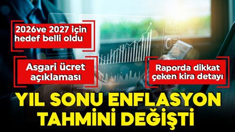 Merkez Bankası yılın son enflasyon tahminini açıkladı!