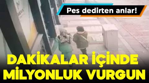 Eve giren hırsızlardan dakikalar içinde milyonluk vurgun!