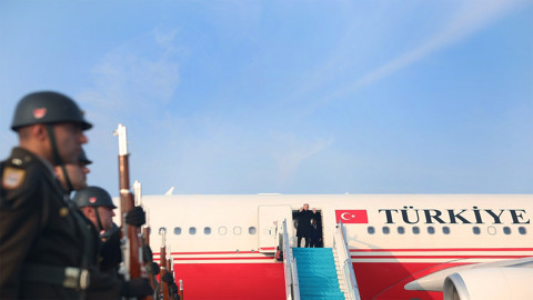 Cumhurbaşkanı Erdoğan, Azerbaycan'ın başkenti Bakü'ye gitti