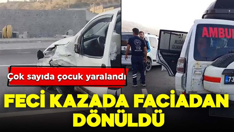 Feci kazada faciadan dönüldü! Çok sayıda çocuk yaralandı