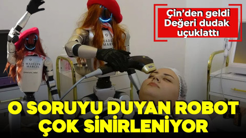 Çin'den getirildi! Bursa'da işe başladı! Değeri dudak uçuklattı! Robotu sinirlendiren soru!
