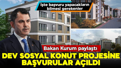 500 bin konut için başvurular bugün başlıyor! Bakan Kurum paylaştı 'Yüzyılın Konut Projesi'ne başvuru nasıl yapılır?
