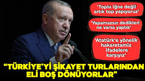 Cumhurbaşkanı Erdoğan'dan önemli açıklamalar : 'Atatürk'e yönelik hakaretamiz ifadelere karşıyız'