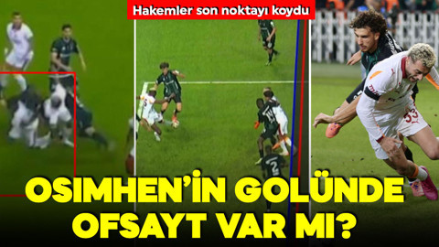 Kocaelispor- Galatasaray maçında tartışmalı pozisyonlar! Osimhen’in golünde ofsayt var mı? Hakemler son noktayı koydu!