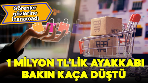 Görenler gözlerine inanamadı! Online alışverişte önce zam, sonra indirim tuzağı! 1 milyon TL'lik ayakkabı bakın kaça düştü!