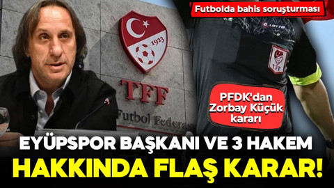 Bahis soruşturması: Eyüpspor Başkanı Murat Özkaya hakkında flaş karar