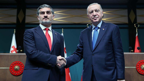 Cumhurbaşkanı Erdoğan, Gürcistan Cumhurbaşkanı ile görüştü