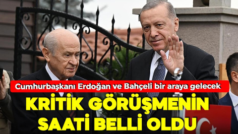 Cumhurbaşkanı Erdoğan, Bahçeli ile görüşecek