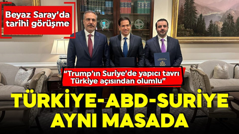 Beyaz Saray’da tarihi görüşme! Türkiye–ABD–Suriye aynı masada!