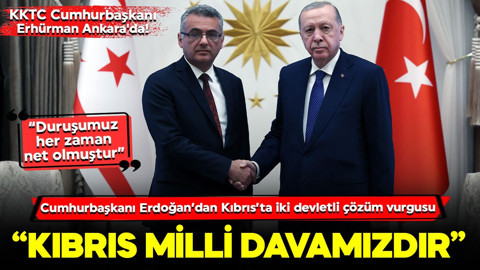 Cumhurbaşkanı Erdoğan'dan önemli açıklamalar: "Kıbrıs milli davamızdır"