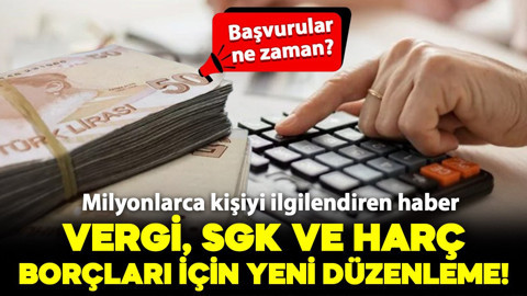 Milyonlarca kişiyi ilgilendiren haber: Vergi, SGK, harç borcunda faiz indirimi geldi