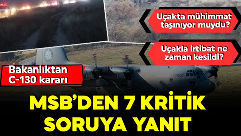 MSB'den Gürcistan'da düşen uçakla ilgili 7 kritik soruya cevap!