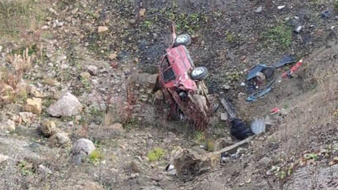 Kontrolden çıkan otomobil uçuruma yuvarlandı: 1 ölü