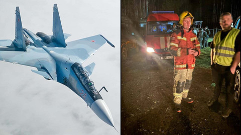 Rusya'da savaş uçağı düştü