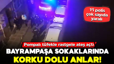 Bayrampaşa'da korku dolu anlar! Pompalı tüfekle rastgele ateş açtı: 1’i polis çok sayıda yaralı