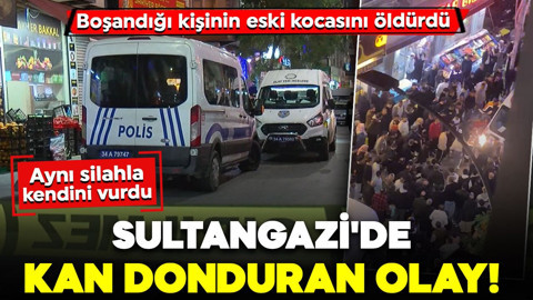 Sultangazi'de kan donduran olay! Boşandığı kişinin eski kocasını öldürdü: Aynı silahla kendini vurdu