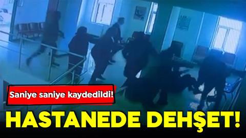 Hastanede dehşet! Saniye saniye kaydedildi