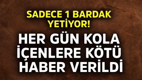 Sadece 1 bardak yetiyor! Her gün kola içenlere kötü haber verildi! Vücutta bakın ne oluyor