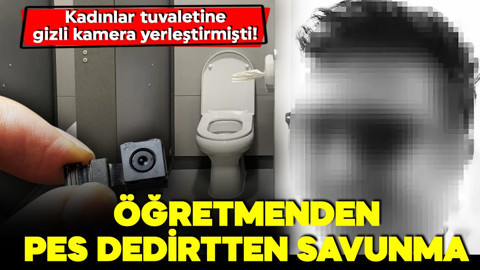 Adana'da okulda gizli kamera skandalı! Suçunu itiraf eden öğretmenden pes dedirten savunma!