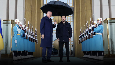 Ankara'da kritik temas! Cumhurbaşkanı Erdoğan Zelenski ile görüşüyor