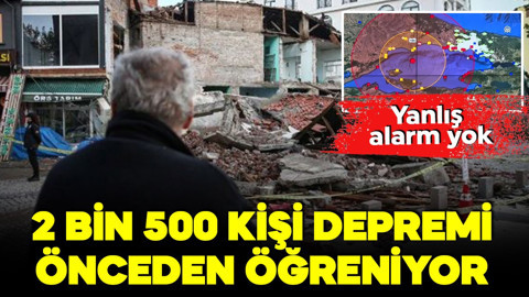 Kandilli duyurdu! Türkiye'deki 2 bin 500 kişi depremi önceden öğreniyor!