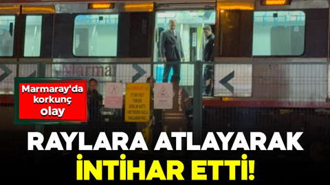 Marmaray'da korkunç olay: Raylara atlayarak intihar etti