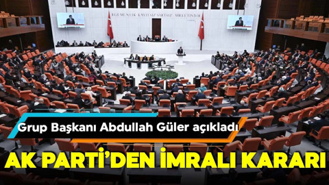 AK Parti Grup Başkanı Güler'den İmralı açıklaması: Olumlu oy vereceğiz