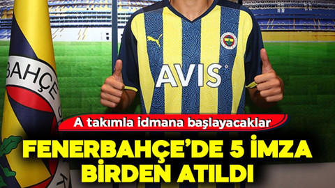 Fenerbahçe'de 5 imza birden! Futbol takımıyla antrenmana başlayacaklar