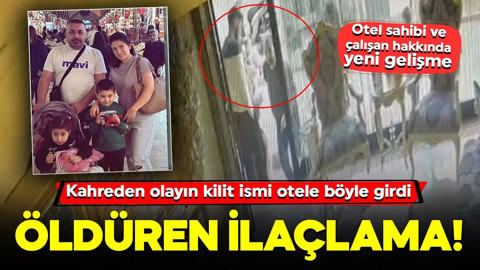 Böcek ailesinin ölümüyle ilgili yeni görüntü ortaya çıktı! İlaçlama yapan kişi otele böyle girdi