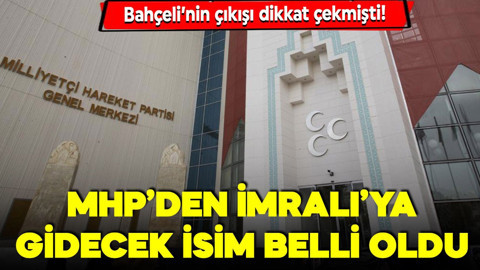 Son dakika! MHP'den İmralı'ya gidecek isim belli oldu