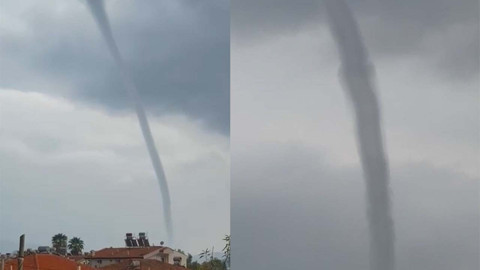 Marmaris'te hortum! O anlar kamerada