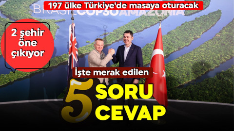 Türkiye, COP31’e ev sahipliği yapacak! İşte öne çıkan iki şehir