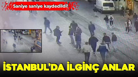 İstanbul'da ilginç anlar! Saniye saniye kaydedildi