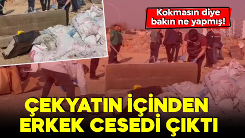 Mersin'de dehşet! Çekyatın içinden erkek cesedi çıktı! Kokmasın diye bakın ne yapmış!